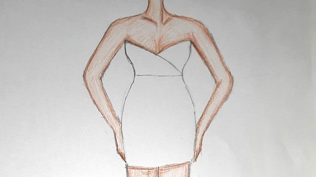 'Skin Rendering Using Colour Pencil |Fashion Figure Drawing | Fashion illustration | Skin Tone| Part1'