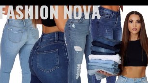 'FASHION NOVA DENIM TRY ON HAUL (THE PERFECT JEANS)+TESLA GIVEAWAY x OXYSHRED ULTRA ENERGY| BEAUTYBEY'