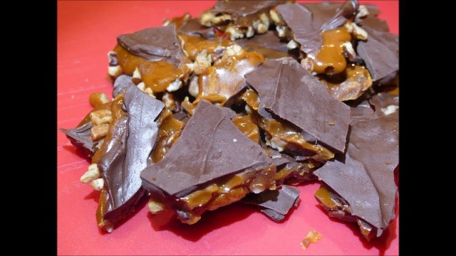 'Old Fashion Candy Making  Chocolate Covered Pecan Toffee'