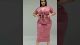 'Plus Size Outfit Western Dress | Fashion Q | #westerndress #youtubeshorts #shorts #dress #video'