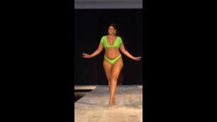 'Curvy Plus Size Bikini Model // Swimwear Fashion Show.'