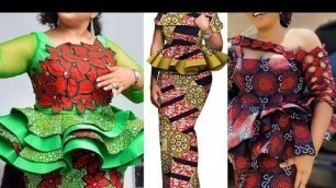 'African fashion : ankara styles  #asoebistyles || 2020 ankara peplum styles for beautiful ladies'