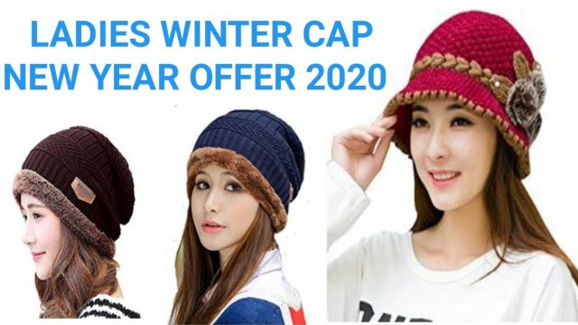 'LADIES WINTER CAP AMAZON SALE 2020 , WOOLEN CAP WINTER LATEST DESIGN'