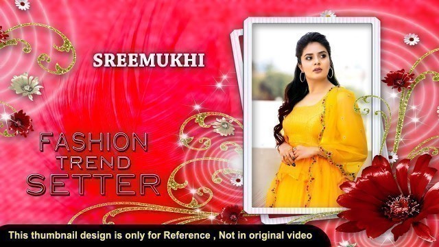 'Sreemukhi Actress - Stylish Fashion trends | Color & fashion Trends | Celebrity Fashion Trendsetter'