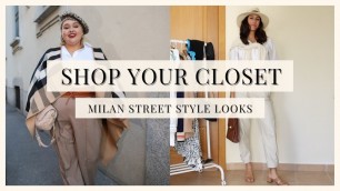 'Make NEW Outfits Out of OLD Clothes | Milan Fashion Week Street Style Outfit Ideas'