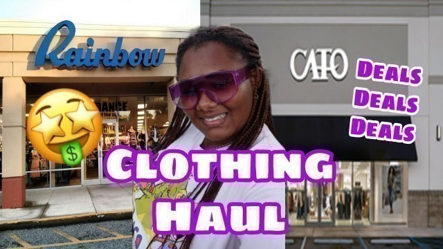 'RAINBOW CLOTHING HAUL + CATO\'S |  PLUS-SIZE FALL WEAR 2021'