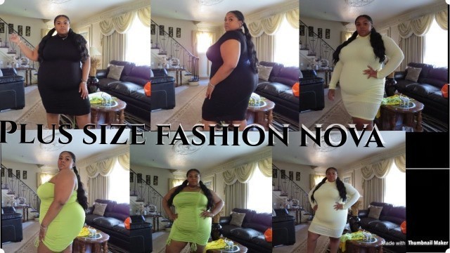 'PLUS SIZE  FASHION NOVA TRY ON  HAUL|  MJ GLAM'