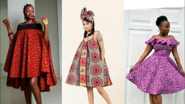 'Most stylish Ankara short flare gown for classy ladies || asoebi style || African fashion'