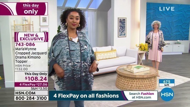 'HSN | MarlaWynne Fashions 12th Anniversary 05.06.2021 - 07 PM'