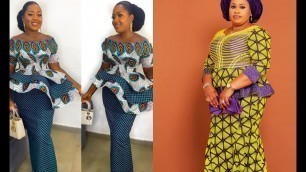 '#AFRICAN FASHION  2020|| STYLISHLY TRENDING ANKARA DRESSES FOR THE ELEGANTLY GORGEOUS WOMEN'