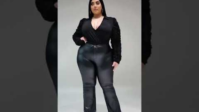 'Plus Size Outfit Black Dress | Plus Size Fashion Design | #youtubeshorts #shorts #plussize #dress'