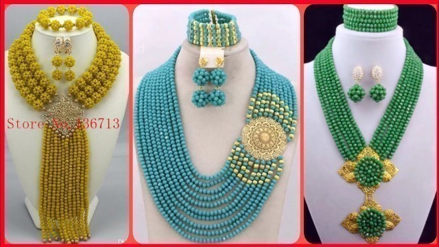 'Best Handmade African Bead Necklaces Designs | African beaded necklace jewelry for women 2020'