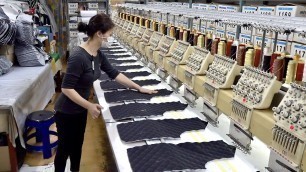 'Process of Making Electric Heating Vest. Korean Warm Clothes Factory'