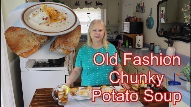 'Old Fashion Chunky  Potato Soup Recipe'