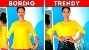 'FAST CLOTHING TRANSFORMATION || Ideas And Hacks To Remake Old Clothes'