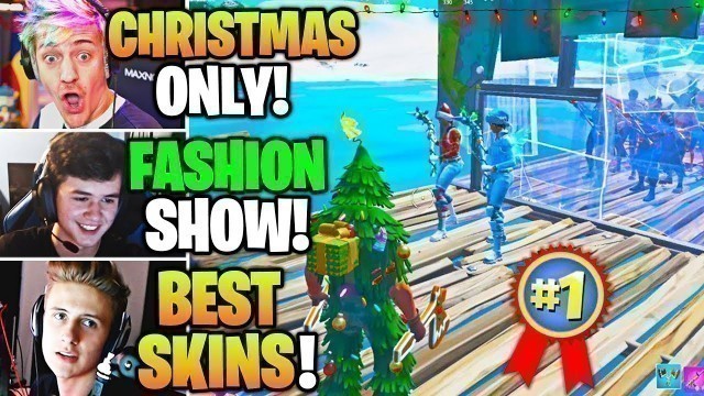 'Streamers Host CHRISTMAS Skin & Emote FASHION SHOW Contest! (Fortnite)'