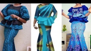 '2021 #AFRICAN WOMEN FASHION || 50+ LETEST ANKARA SKIRT & BLOUSE STYLES || African Fashion Styles'