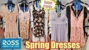 'ROSS DRESS FOR LESS WOMENS SPRING DRESSES FASHION FOR LESS VIRTUAL SHOPPING * SHOPPING VLOG'