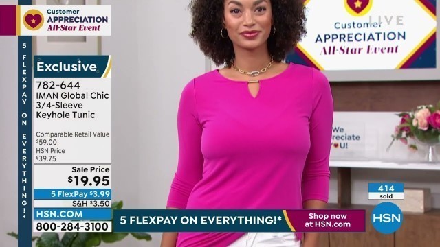 'HSN | IMAN Global Chic Fashions 04.23.2022 - 07 PM'