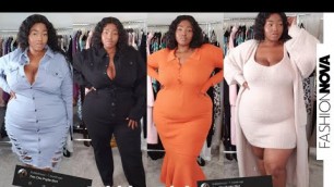 'My Subscribers Pick My Outfits | Fashion Nova Curve/ Plus Size Try On Haul | Teddy, Denim Etc'