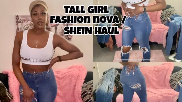 'Fashion Nova / SHEIN Pants Try On Haul | Tall Girl Edition | 5’10 This Length !! | parisfineten ✨'