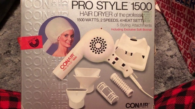 'ConAir Pro Style Women’s Hair Dryer 1980’s 80’s 80sThen80sNow 80s Then 80s Now'