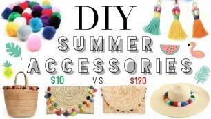 'DIY SUMMER FASHION HACKS | easy affordable trendy summer accessories | taylor bee'