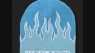 'MEN\'S HATS FLAME SKULL BEANIES HATS WINTER COLLECTION - WWW.BHFASHIONCO.COM'