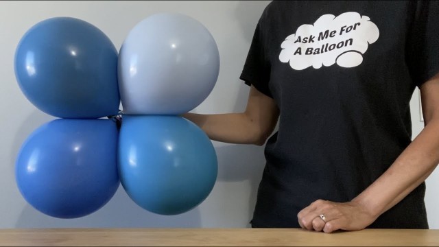 'Blue Custom Balloon Colours'