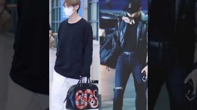 'Taehyung and Jungkook Airport Look 