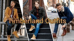 '15 Timberland Outfits Ideas for Men | Winter Outfits 2022 |  Men fashion 2022'