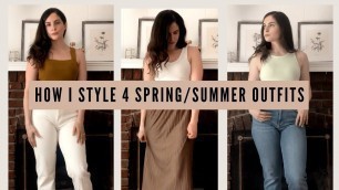 'How I Style 4 Spring Summer Outfits // Comfortable and Chic Fashion Ideas 2020'