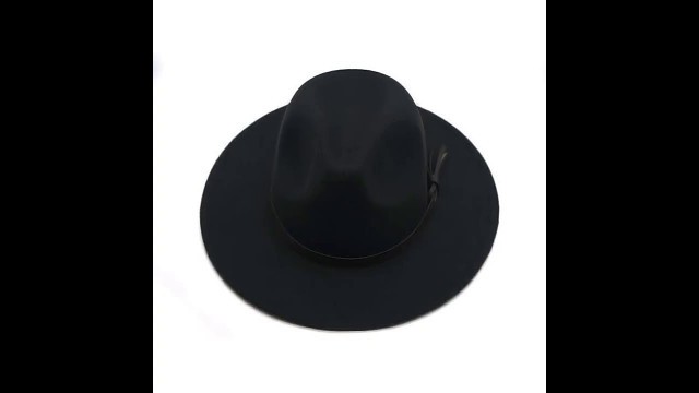 '2020 fashion Jazz Hat Lady Autumn Winter Hat Women Fedora Hat Men Wide Brim Felt Cap Female Chapeau'