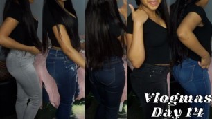 'VLOGMAS DAY 16: MY COUSIN RATES MY FASHION NOVA JEANS (1-10)'