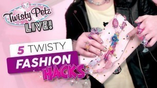 '5 Easy Twisty Petz Fashion Hacks for Kids! Cute Hacks for School! | Twisty Petz Series 2'