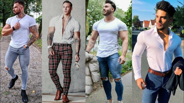 'Muscular Best Outfit Ideas | Muscle Men Best Collection Ideas | @ZH Fashion #menfashion'