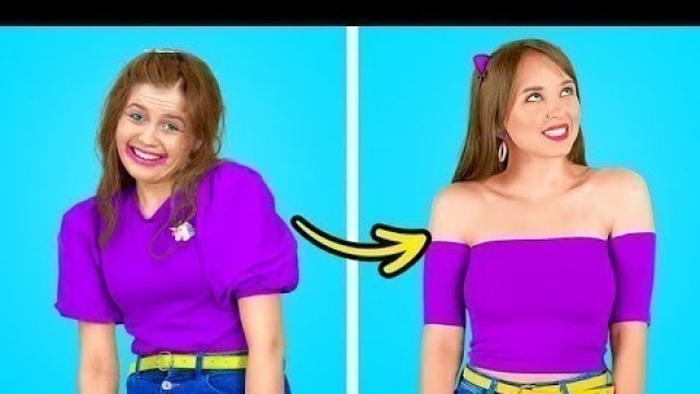 'FASHION HACKS & CLOTHES DIY | Easy Clothes Hacks And Funny DIY by 123 GO! Genius'