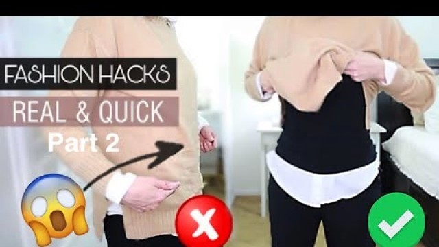 'FASHION HACKS 2021 that will CHANGE YOUR LIFE Part 2 | QUICK EASY DYI fashion tips'