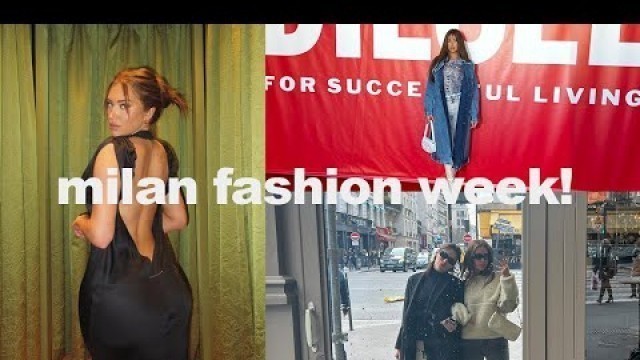 'MILAN FASHION WEEK VLOG ★ traveling, diesel show + nights out!'