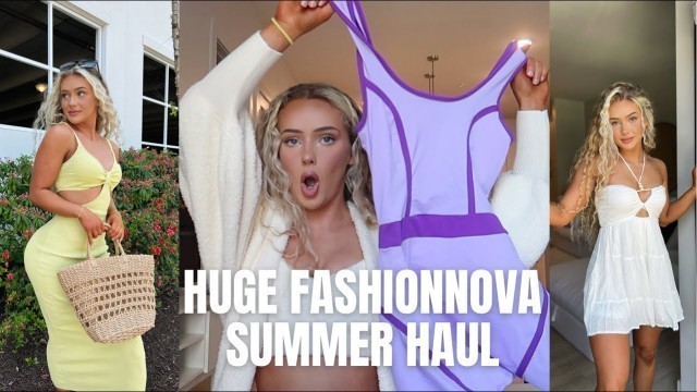 'FASHIONNOVA SUMMER FASHION TRY ON HAUL & REVIEW 2022 | clothing haul Bailey Stewart'