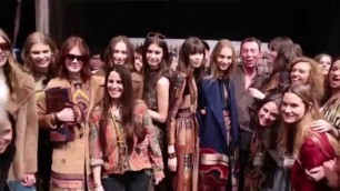 'Backstage at the Etro Woman Autumn Winter 15-16 Fashion Show'