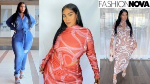 'FASHION NOVA CURVE TRY ON HAUL - FALL INSPIRED PLUS SIZE - ROPA DE MODA PARA TALLAS GRANDES'