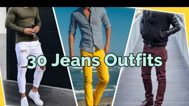 '30 Fashioned Jeans Outfit Ideas for Men | Winter Jeans Outfits 2022 |  Men fashion 2022'