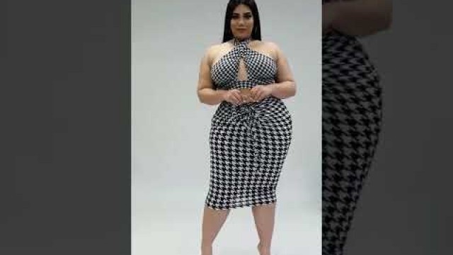 'Fashion dress for Plus size curvy women Mia Babe Dress'