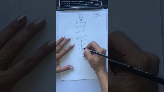 'Moda Figürü Kolayca Nasıl Çizilir?  (How to draw a catwalk fashion figure easily?)'