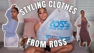 'STYLING OUTFITS FROM ROSS (baddie on a budget pt. 3)'