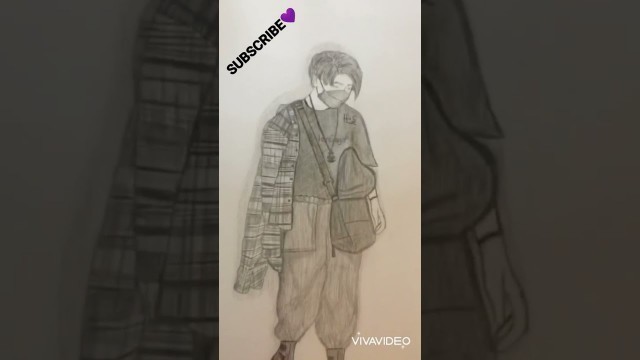 'Jungkook Airport Fashion Sketch