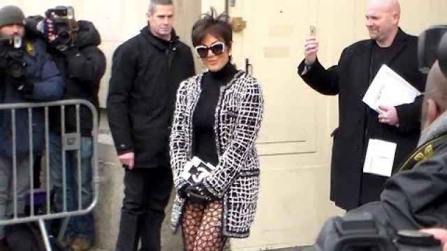 'Kris JENNER @ Paris Fashion Week 27 January 2015 Show Chanel'