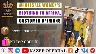 'Wholesale women\'s clothing to Africa, customer opinions.'