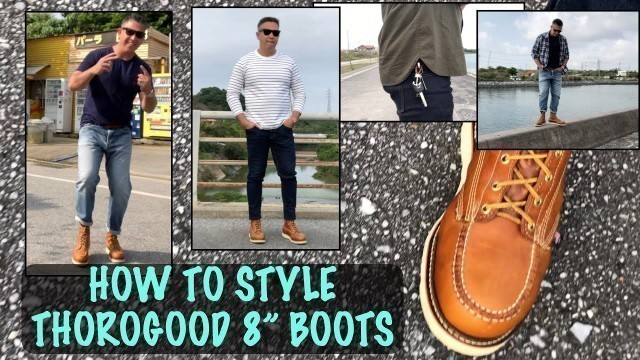 'How to Style Thorogood 8 Inch Moc Toe Boots #804-4208 | Spring Outfits'